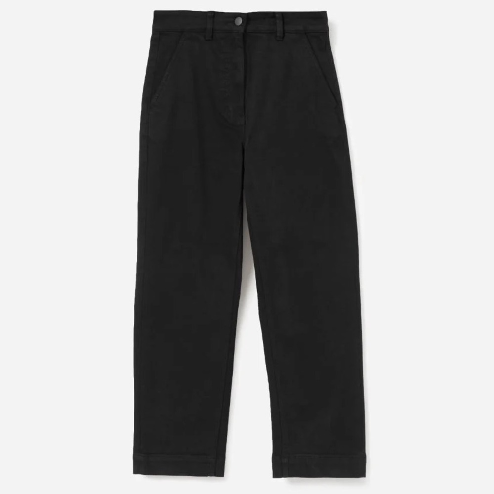 Everlane Black Women’s The Straight Leg Crop Jeans Size 12 NWT‎ Denim